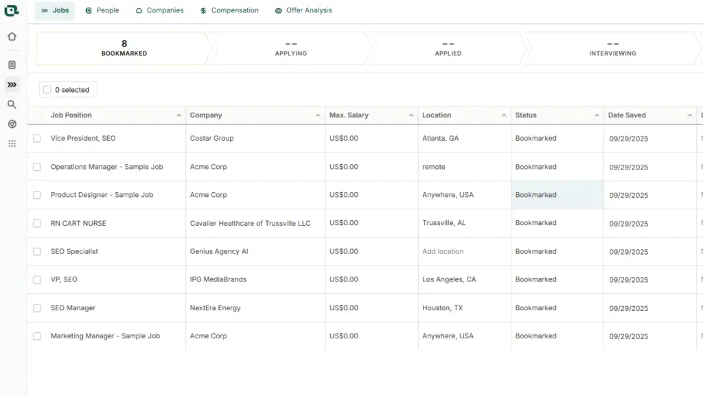 Teal's Intuitive Interface