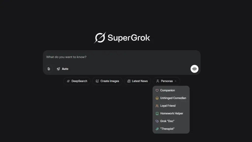 Grok Personas